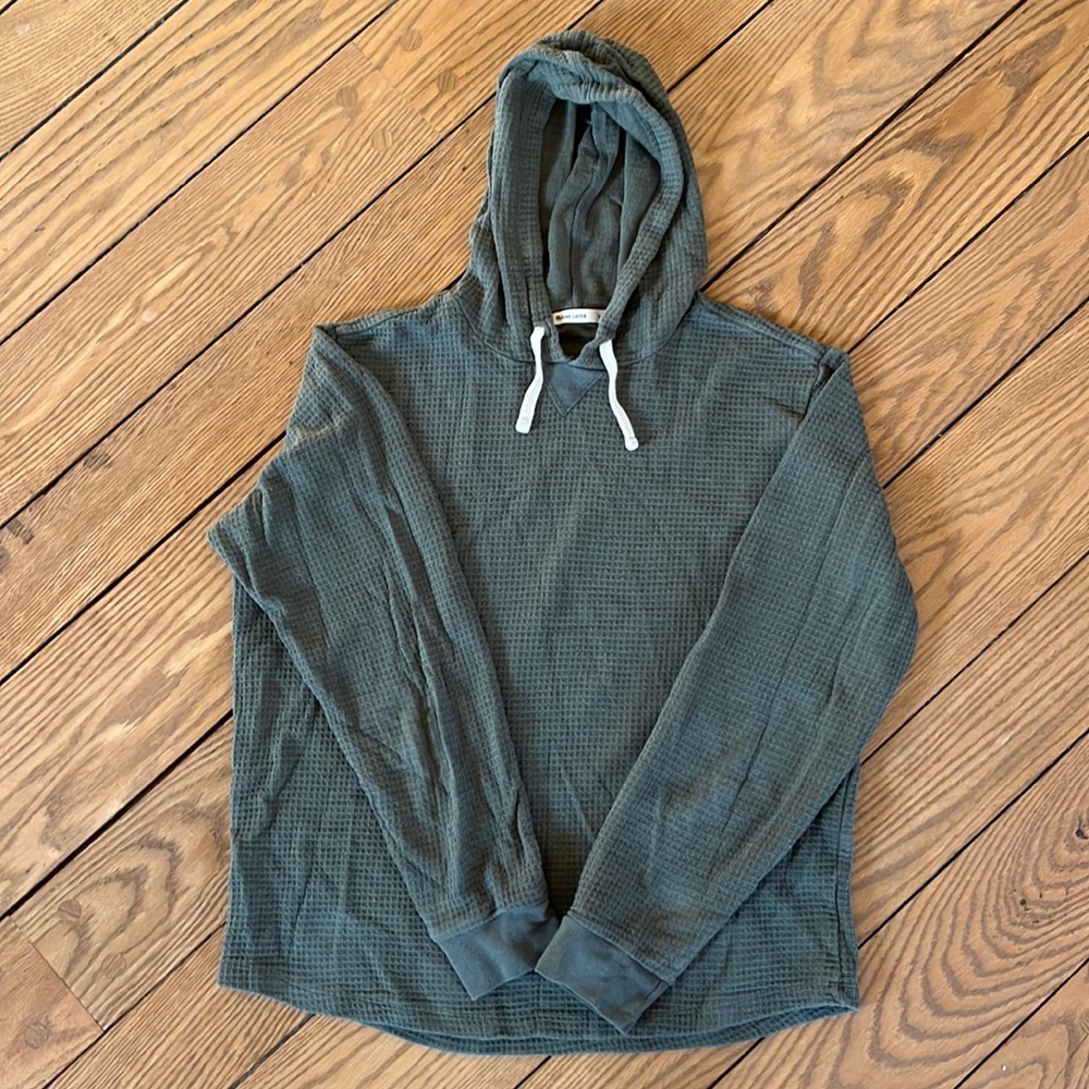 Marine Layer Waffle Hoodie Shirt - Men’s Small
